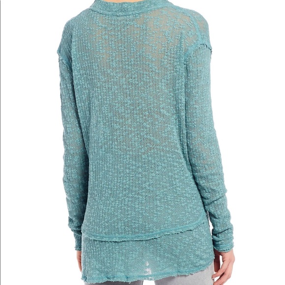 Free People Ocean Air Hacci Top - Picture 3 of 4